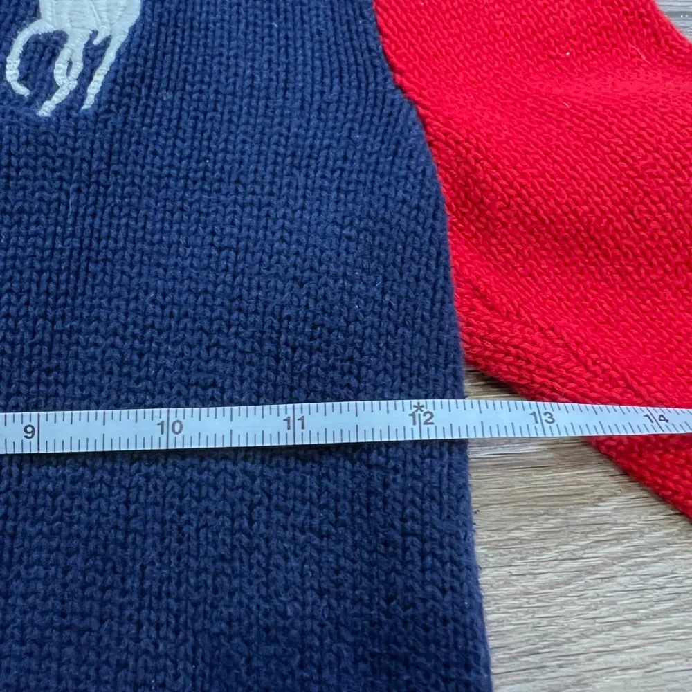 Polo Ralph Lauren Quarter Zip Big Pony Boys Sweater Preppy Warm Winter Sz 6 - Picture 10 of 12